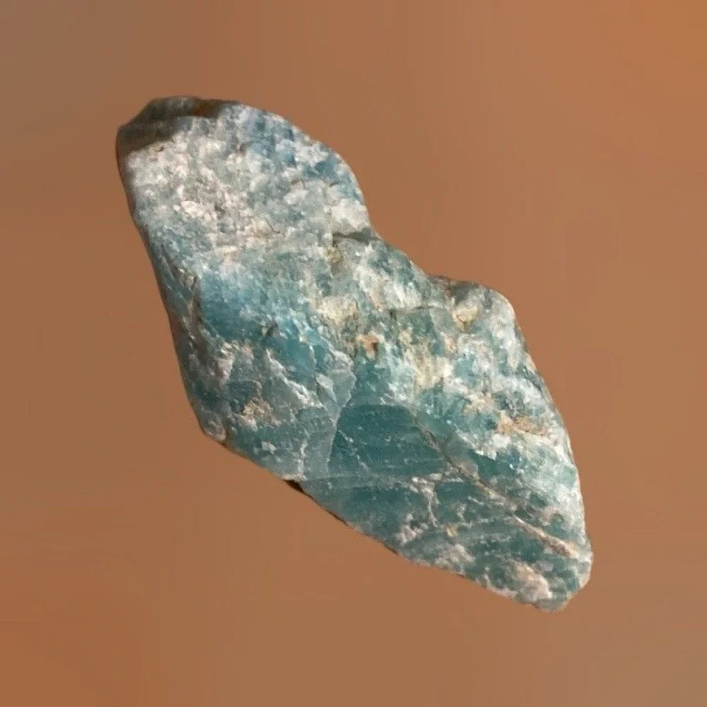 Blue Apatite Minimalist Deep Meditation Ring